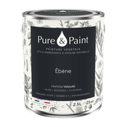Pflanzenfarbe samtig Ebène 2, 5L -. Pure & Paint