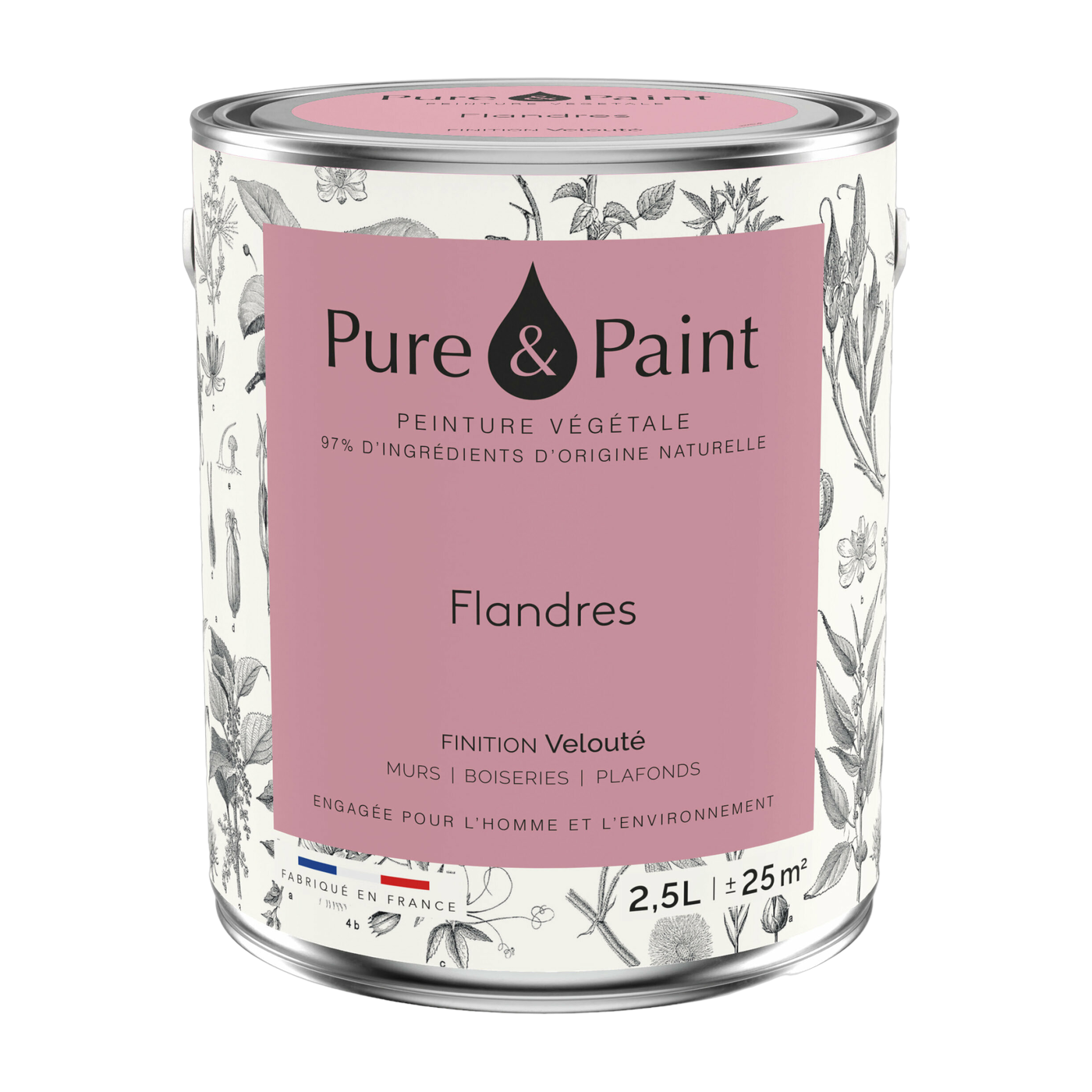 Velvet vegetable paint Flanders 2, 5L - Pure & Paint