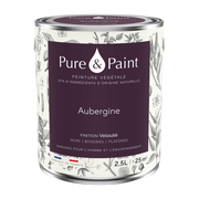 Pflanzenfarbe samtig Aubergine 2, 5L -. Pure & Paint