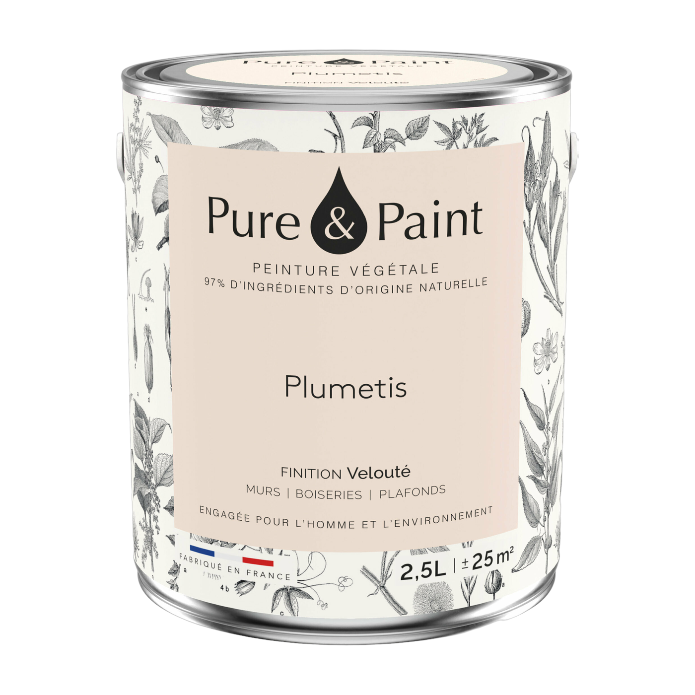 Plumetis velvet paint 2, 5L - Pure & Paint