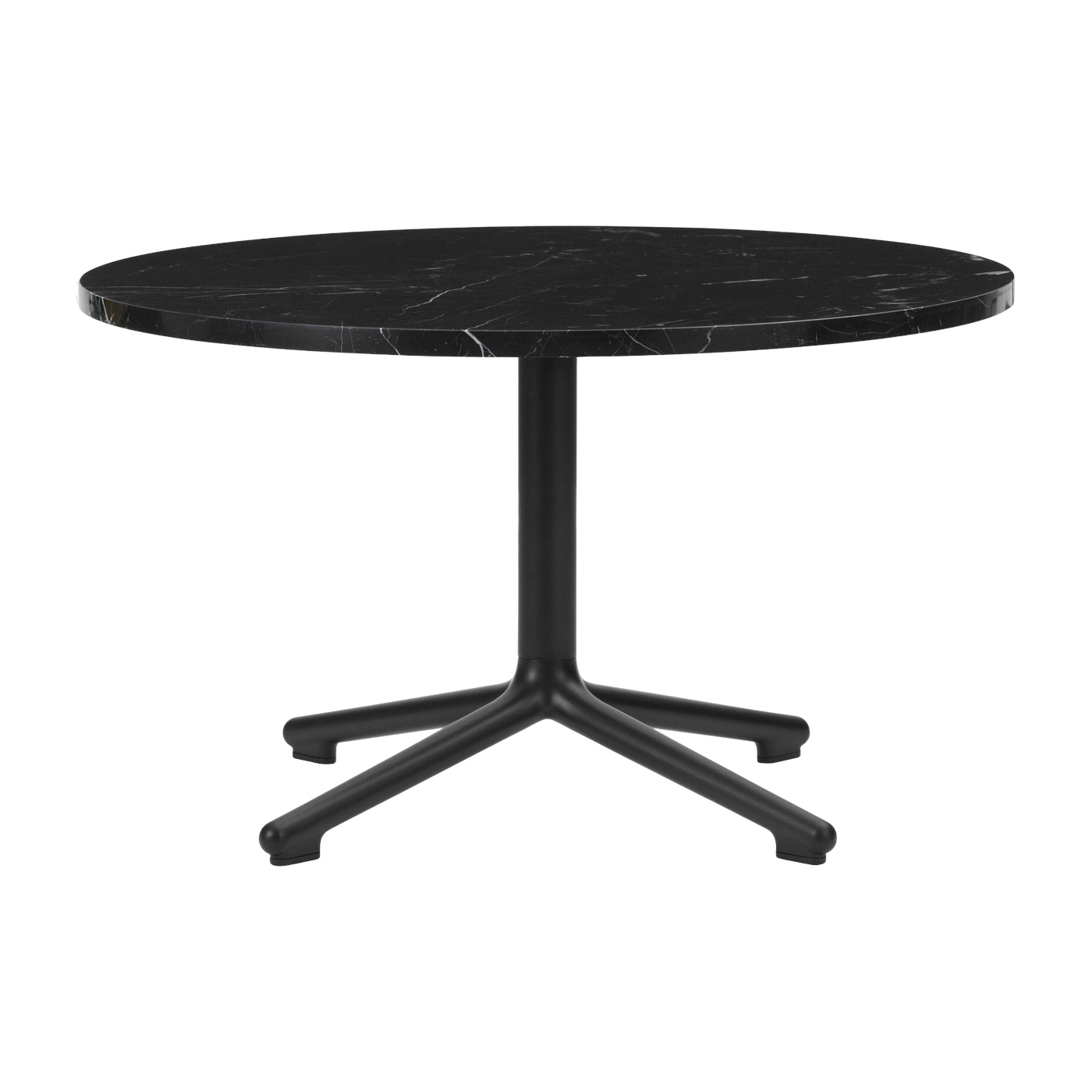 Tavolino in alluminio nero e marbre 70 cm Lunar - Normann Copenhagen