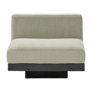Single sofa in black wood and sand cushions 96 x 115 x 72 cm Rudolph - Serax
