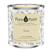 Vernice vegetale vellutata Dune 0, 5L - Pure & Paint