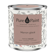 Pflanzenfarbe samtig Eisbraun 0, 5L - - - - - - - - - - - - - - - - - - - - - - - - - -. Pure & Paint