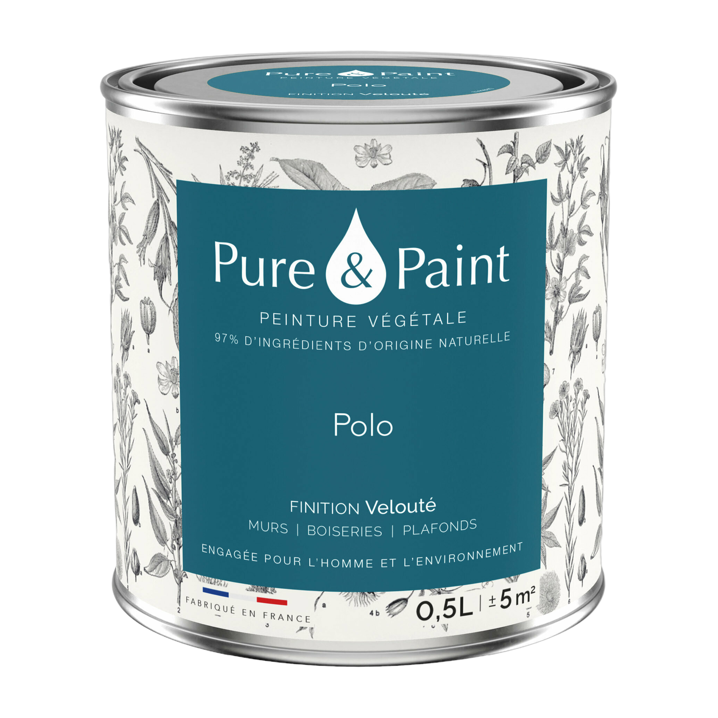 Velvet Plant Paint Polo 0, 5L - Pure & Paint