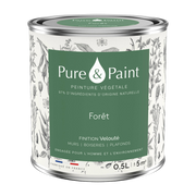 Peinture végétale velouté Forêt 0,5L - Pure & Paint