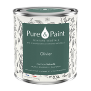 Pflanzenfarbe samtig Olivier 0, 5L - -. Pure & Paint