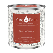 Pflanzenfarbe Samt Soir de Sienne 0, 5L - Pure & Paint