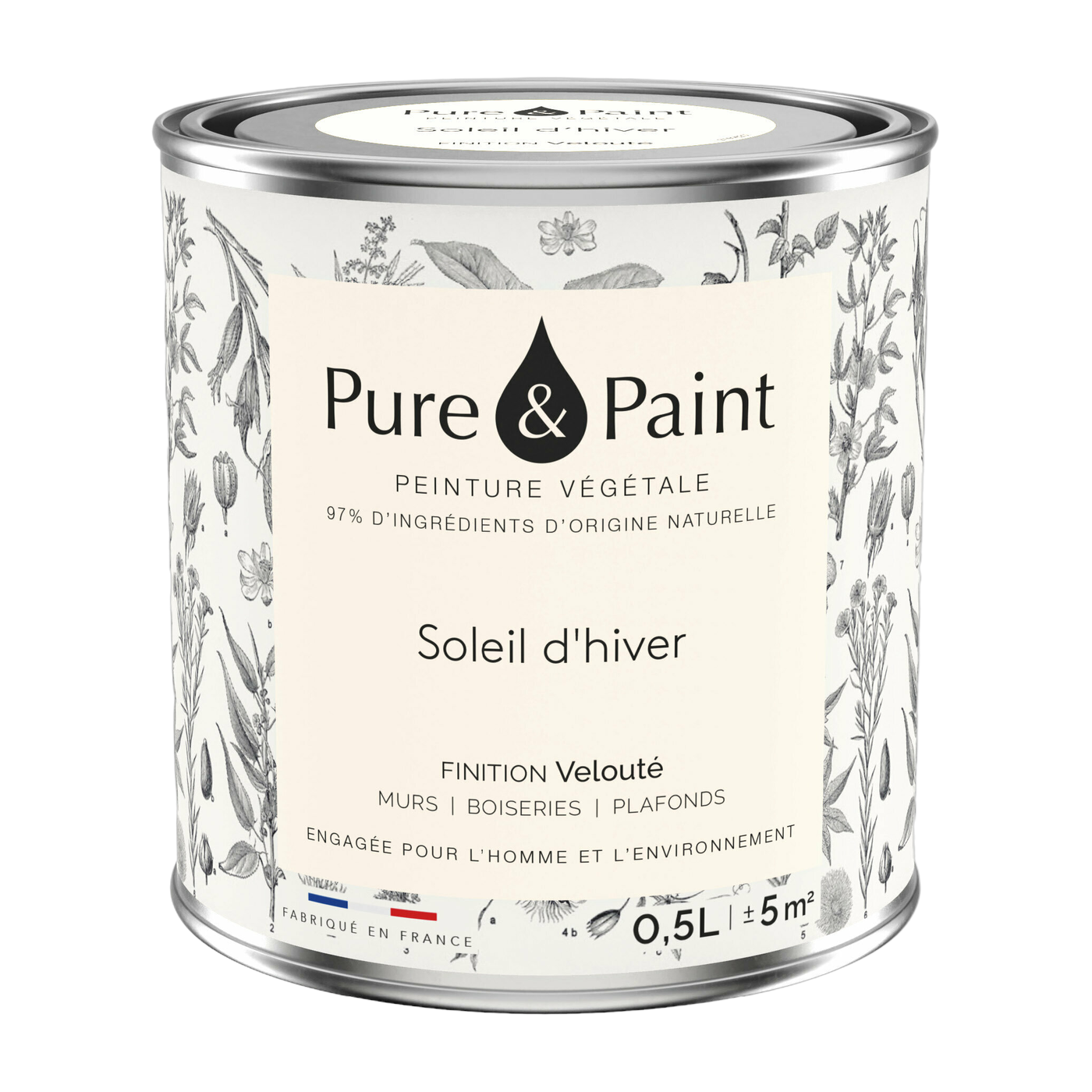 دهان نباتي ناعم شمس الشتاء 0,5 لتر - Pure & Paint