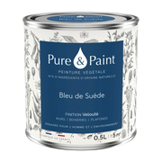 Pflanzenfarbe samtig Schwedenblau 0, 5L - Pure & Paint