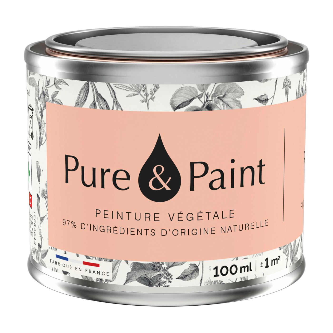 Velvety vegetable paint Roséus 100ML - Pure & Paint