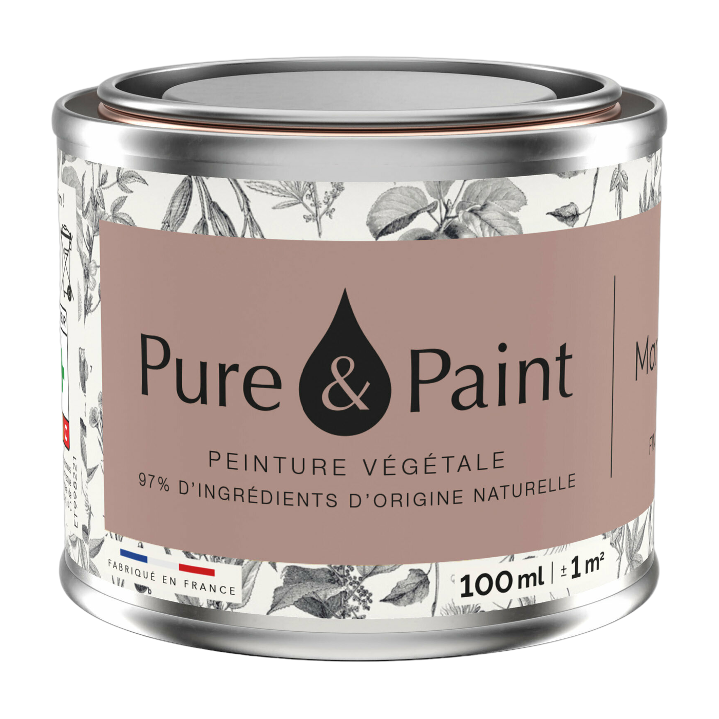 دهان نباتي مخملي بني جليدي 100 مل - Pure & Paint