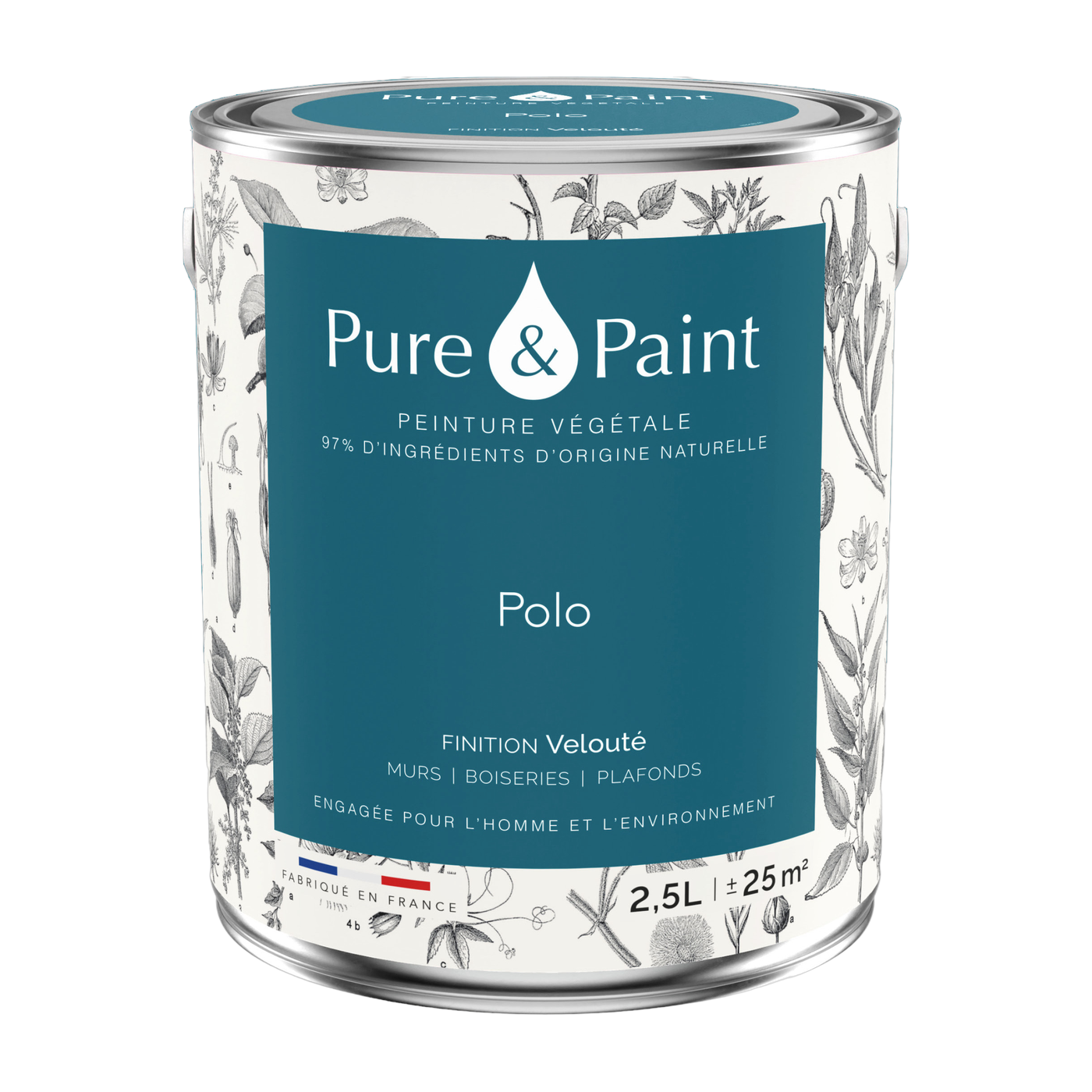 دهان نباتي مخملي Polo 2,5L - Pure & Paint