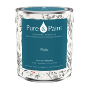 Vernice vegetale vellutata Polo 2, 5L - Pure & Paint
