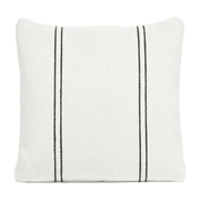 Cojín blanco con rayas negras en algodón 45 x 45 cm Rudolph - Serax