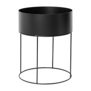 Cache-pot en acier noir 40 x 50 cm Plant Box - Ferm living