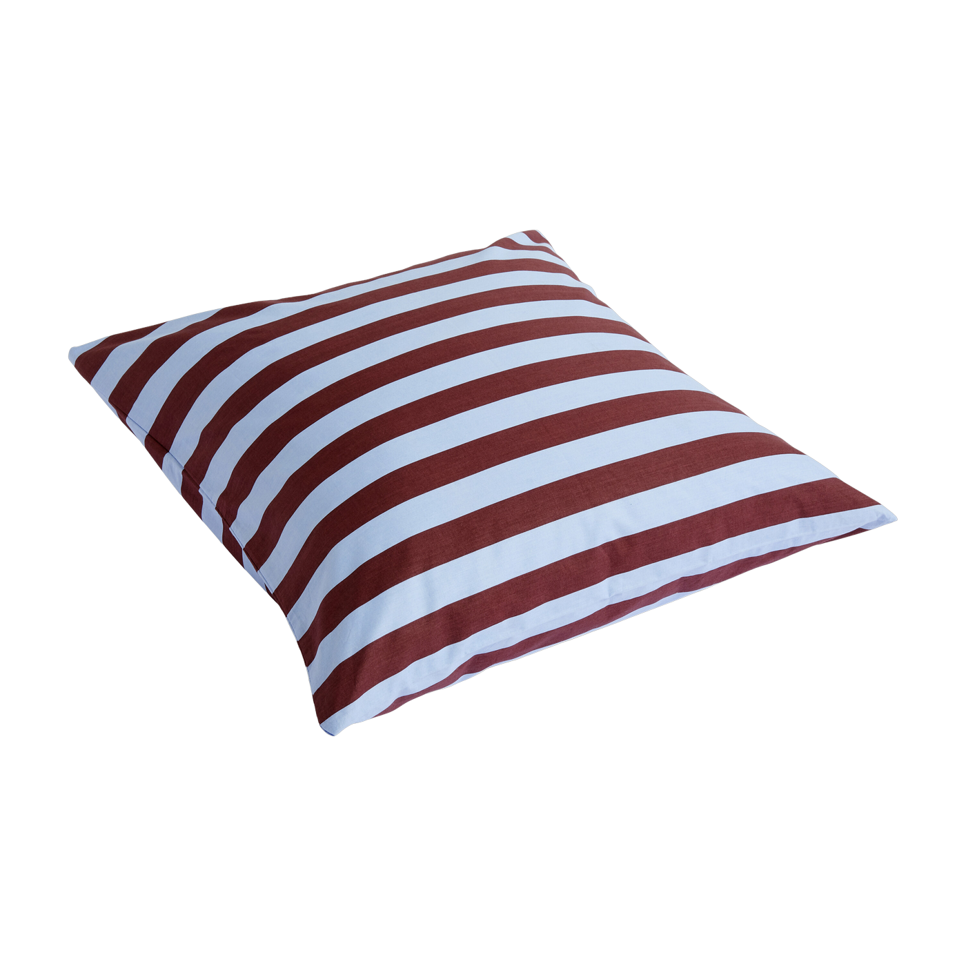 Kissenbezug mit bordeauxroten und hellblauen Streifen 100 x 65 cm Sommer -. HAY