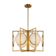 Gold suspension lamp 6 bulbs Marmo - Maytoni