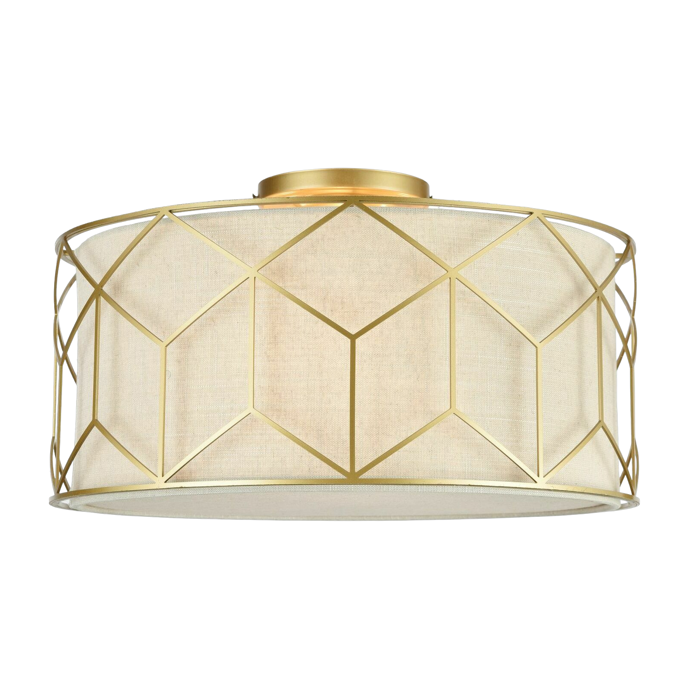 Lampada a sospensione in metallo placcato oro 43 cm Messina - Maytoni