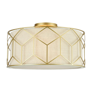 Hanging lamp in gilded metal 43 cm Messina - Maytoni