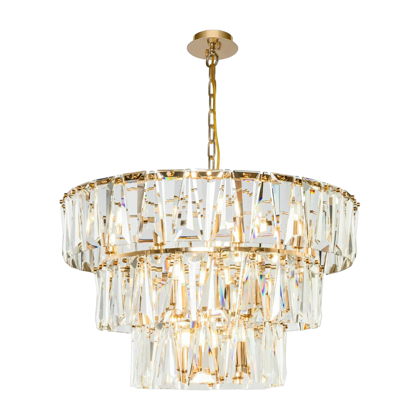 Lustre en métal doré 77 cm Puntes - Maytoni