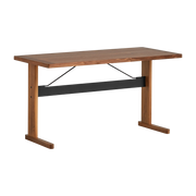 Bureau in natural walnut and black 140 cm Passerelle - Hay