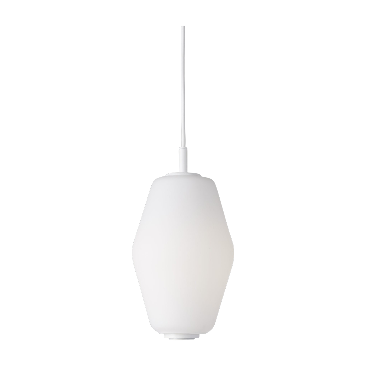 Pantalla de cristal blanco opalino tamaño S Dahl - Northern