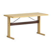 Bureau aus natürlicher Eiche und Terrakotta 140 cm Passerelle - -. Hay