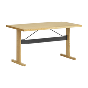 Bureau aus natürlicher und schwarzer Eiche 140 cm Passerelle - -. Hay