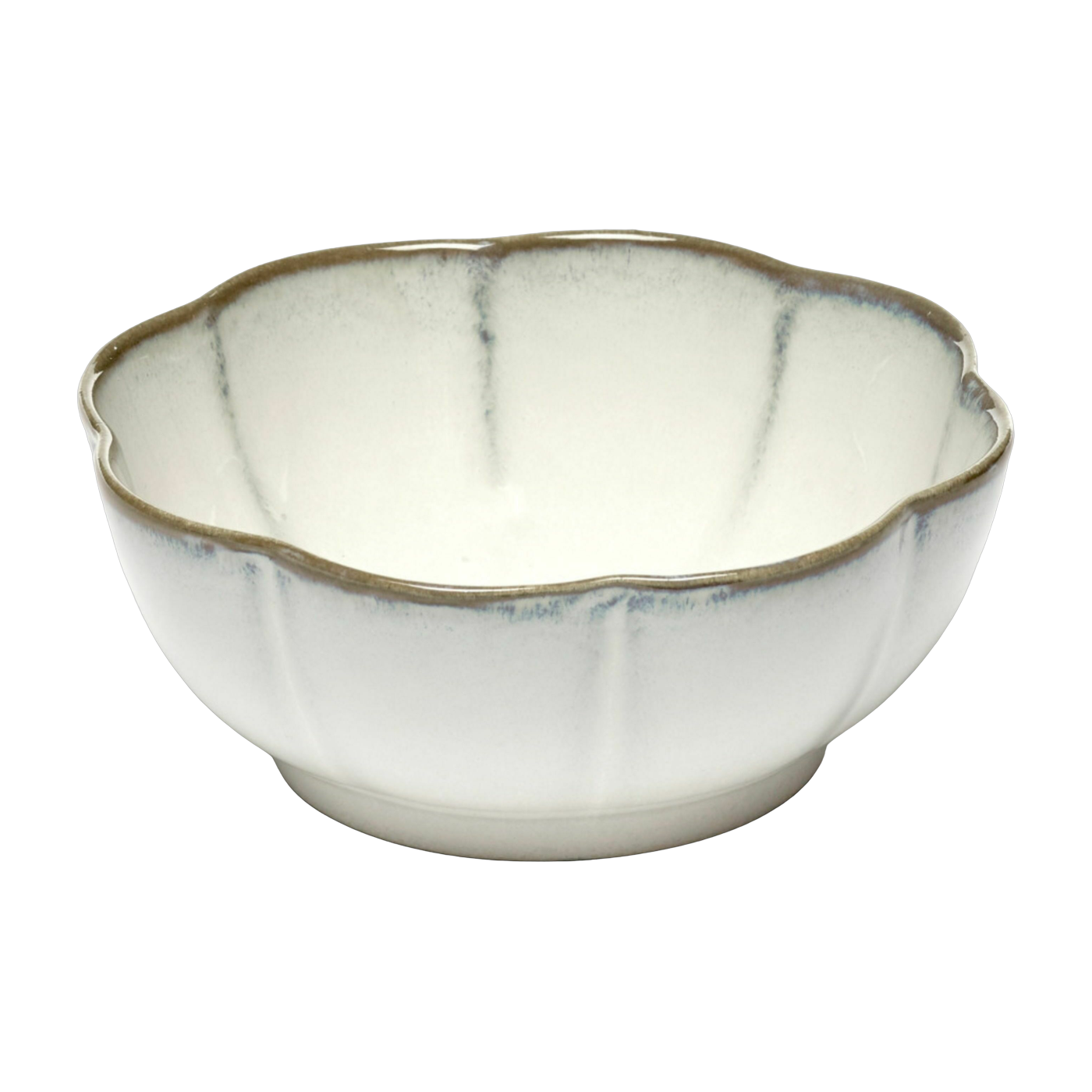 Inku 15 cm. cuenco de gres acanalado blanco - Serax