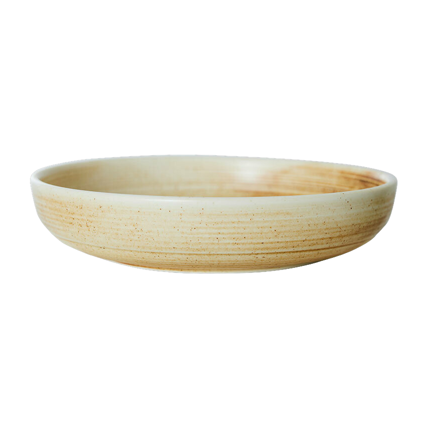 Deep Plate M Rustic Cream/Brown - HKLIVING