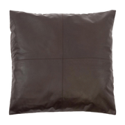 Housse de coussin en cuir 60 x 60 cm chocolat - Bazar Bizar