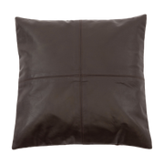 Chocolate Leather Cushion Cover 40 x 40 cm - Bazar Bizar