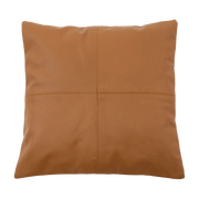 4 Panel Leather Cushion Cover 40 x 40 cm Camel - Bazar Bizar