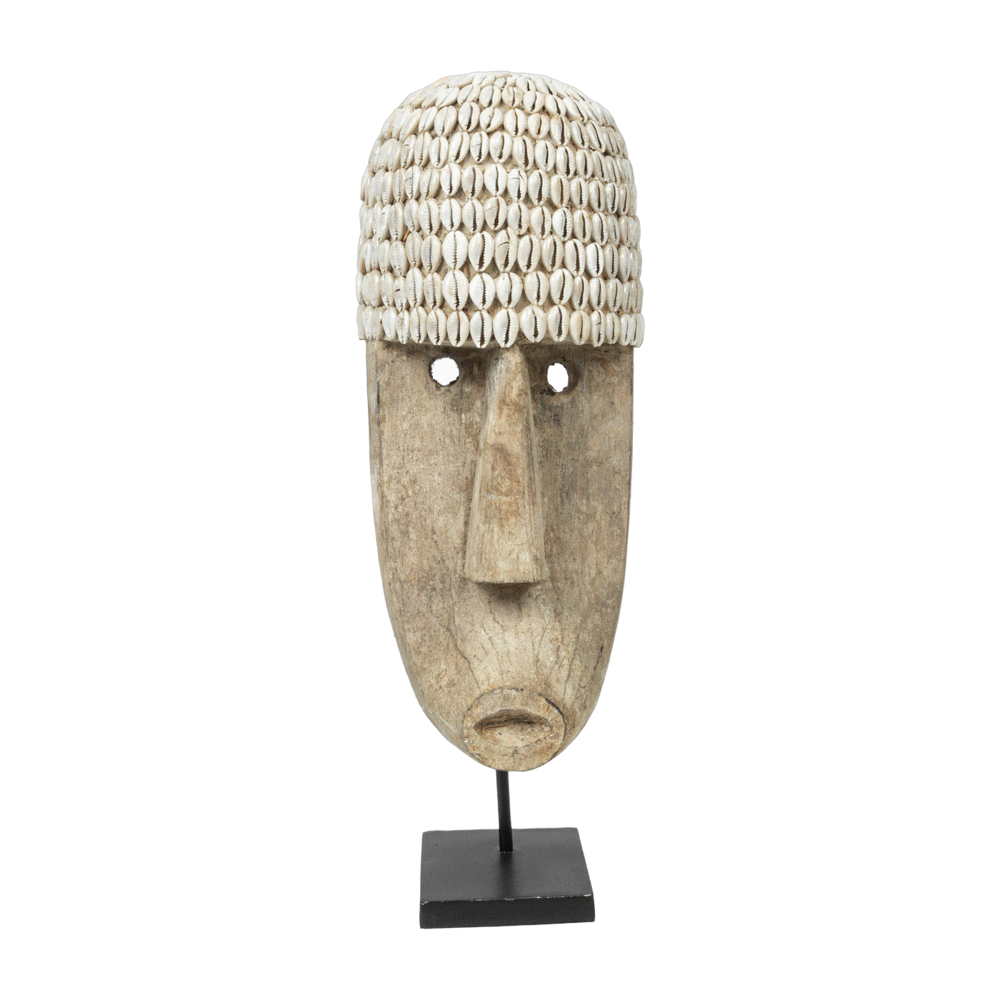 Cowrie-Maske auf Standfuß L - Bazar Bizar