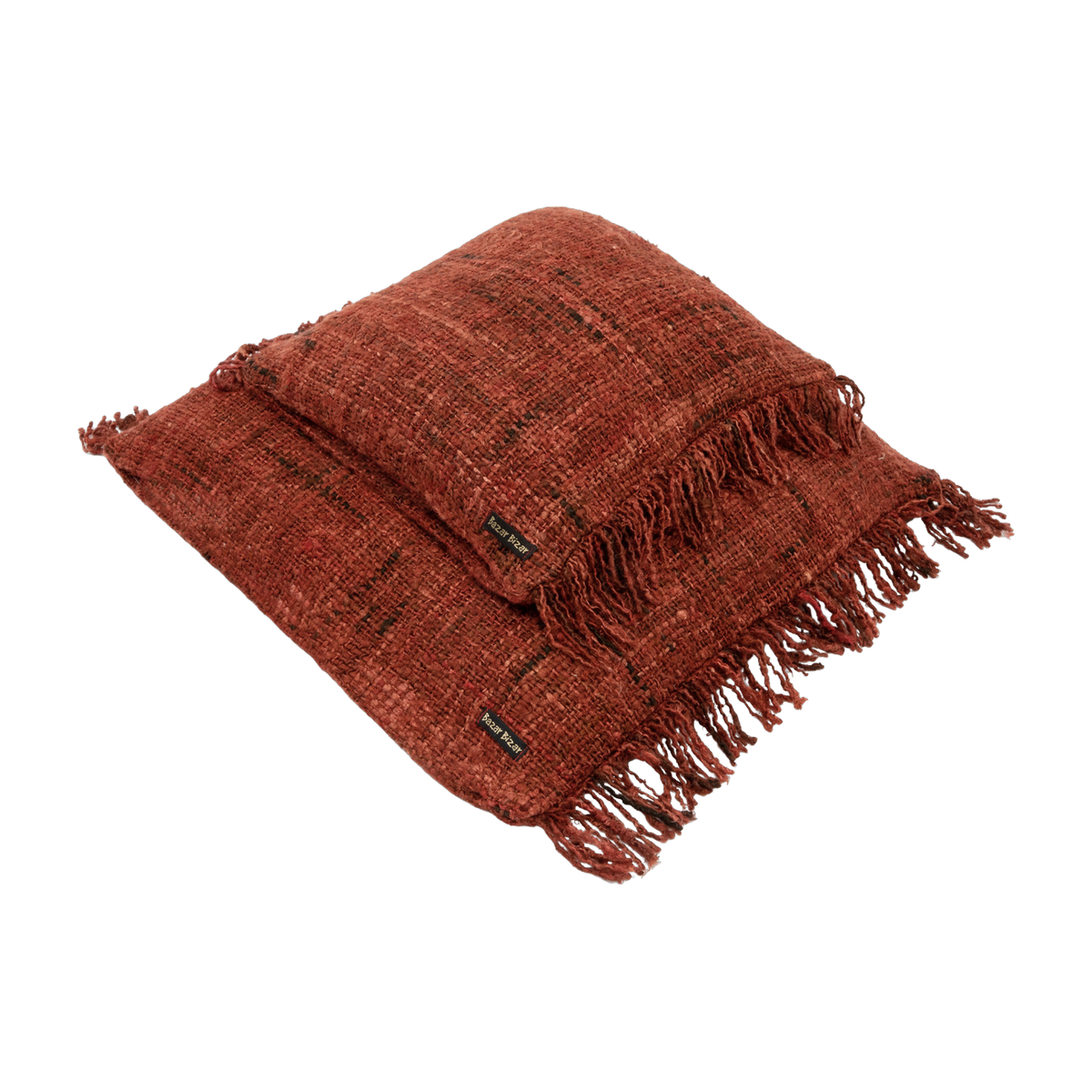 Kissenbezug 60 x 60 cm Kirschrot Oh My Gee -. Bazar Bizar