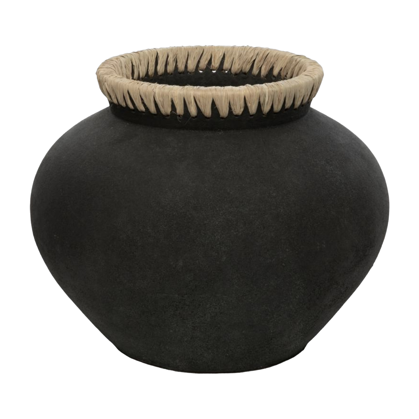 Vase stilvoll M schwarz natur -. Bazar Bizar