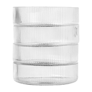 Set de 4 Bols de service en verre transparent Ripple - Ferm Living