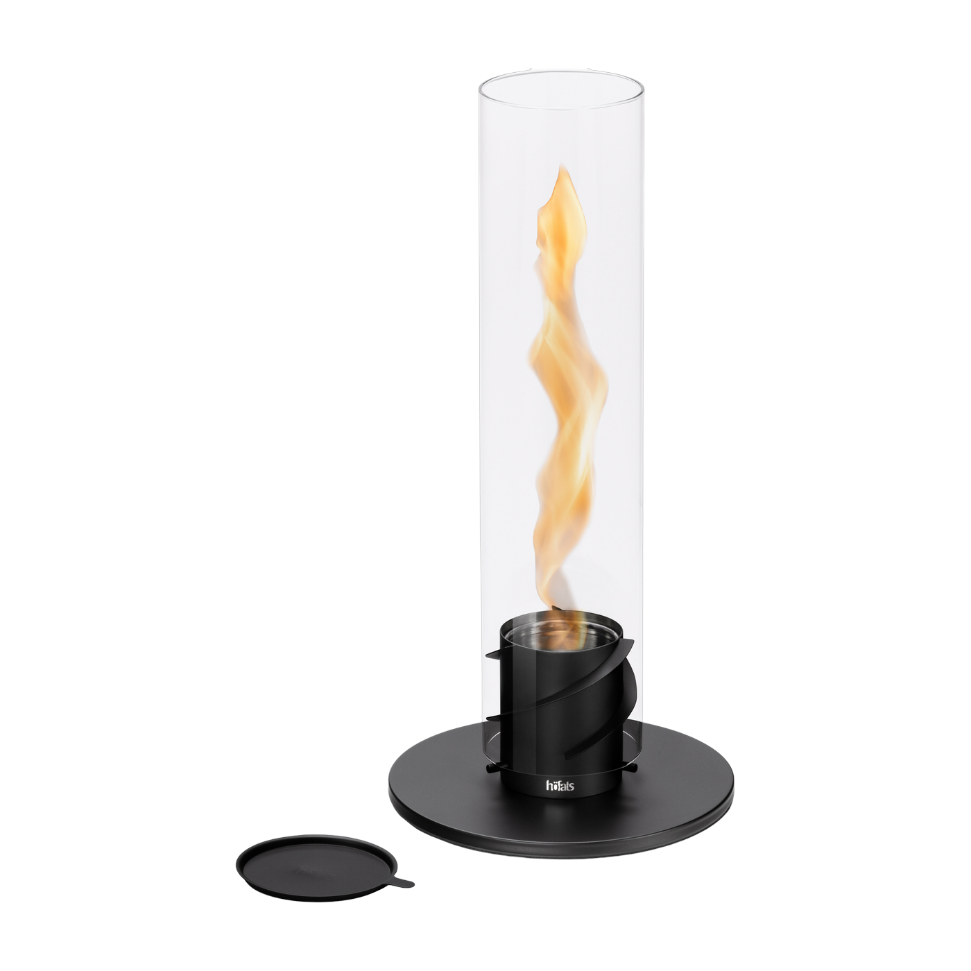 Schwarzes Tischfeuer Spin 90 - Hofats