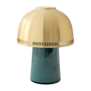 Lampe sans fil bleue et dorée Raku SH8 - &tradition