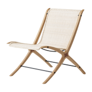X HM10 Oak and Rattan Chair with Walnut Details - &Tradition