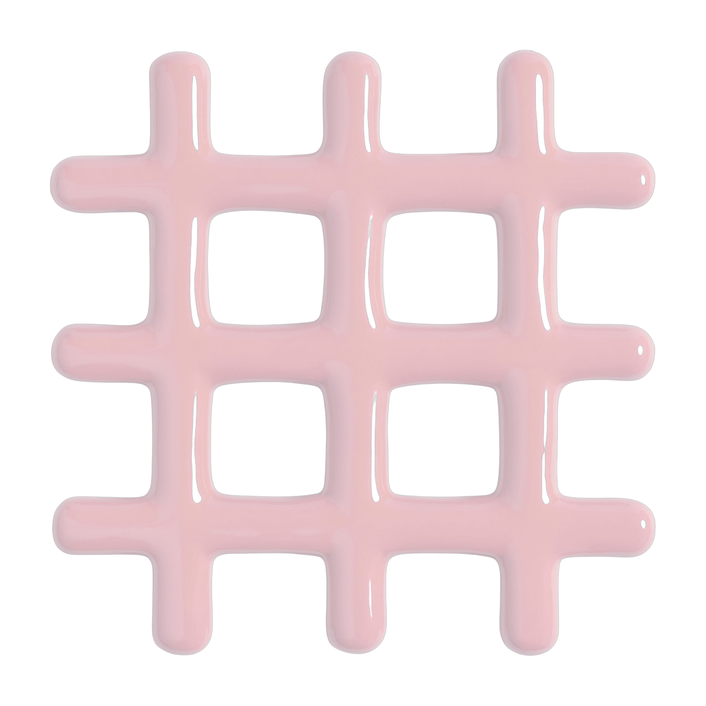 Dessous de plat en céramique rose 19 cm Grille - &Klevering