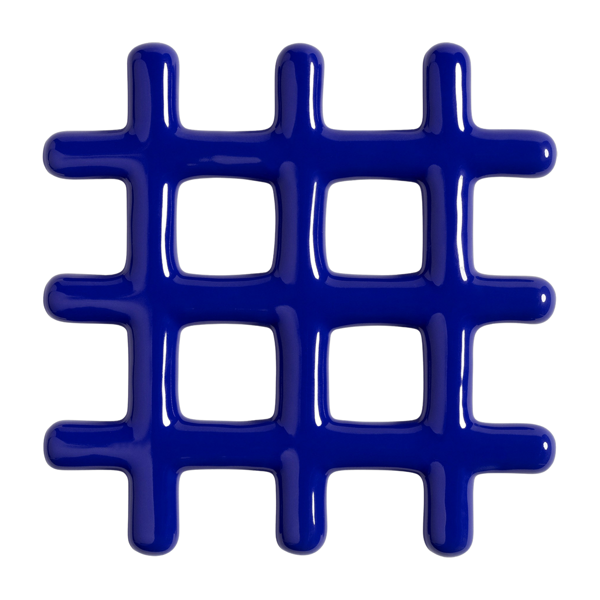 Dessous de plat en céramique bleu 19 cm Grille - &Klevering