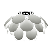 White metal ceiling lamp 68cm Discoco C - Marset