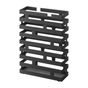 Brick black rectangular umbrella stand - Yamazaki