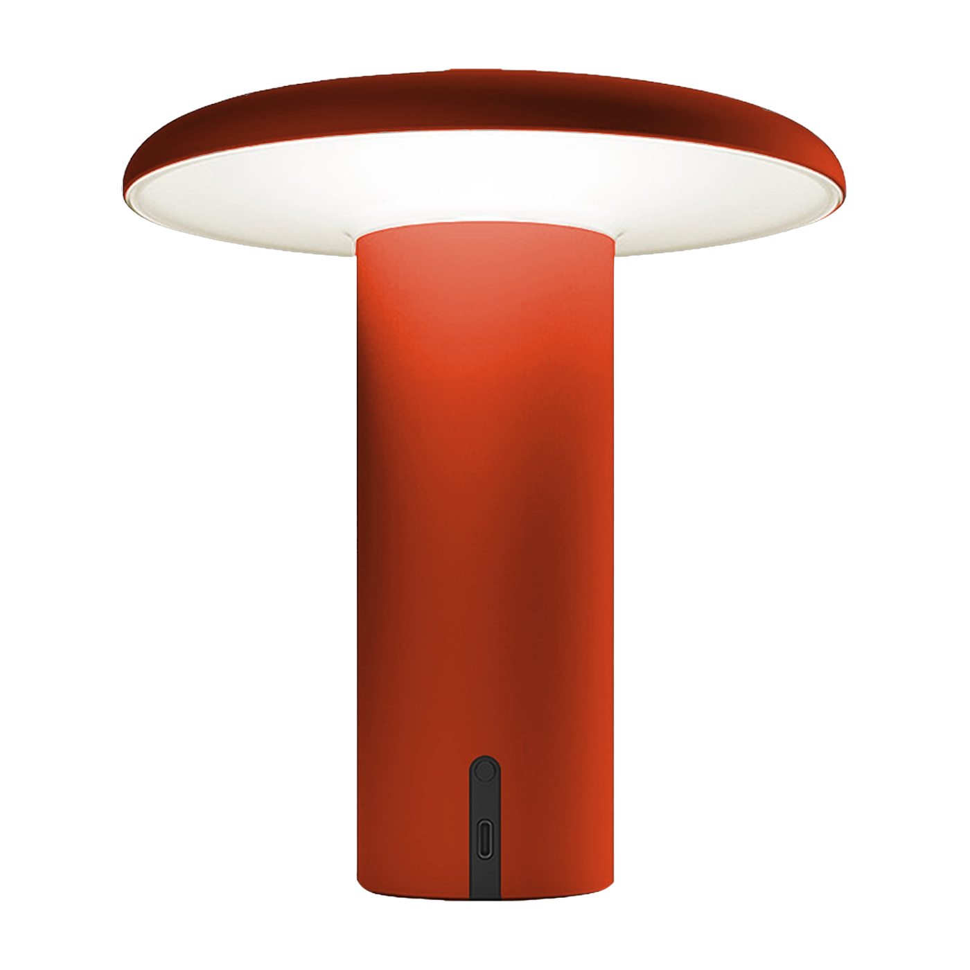 Lampe portable en aluminium anodisé rouge 19 cm Takku - Artemide