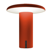Lampada portatile in alluminio anodizzato rosso da 19 cm Takku - Artemide
