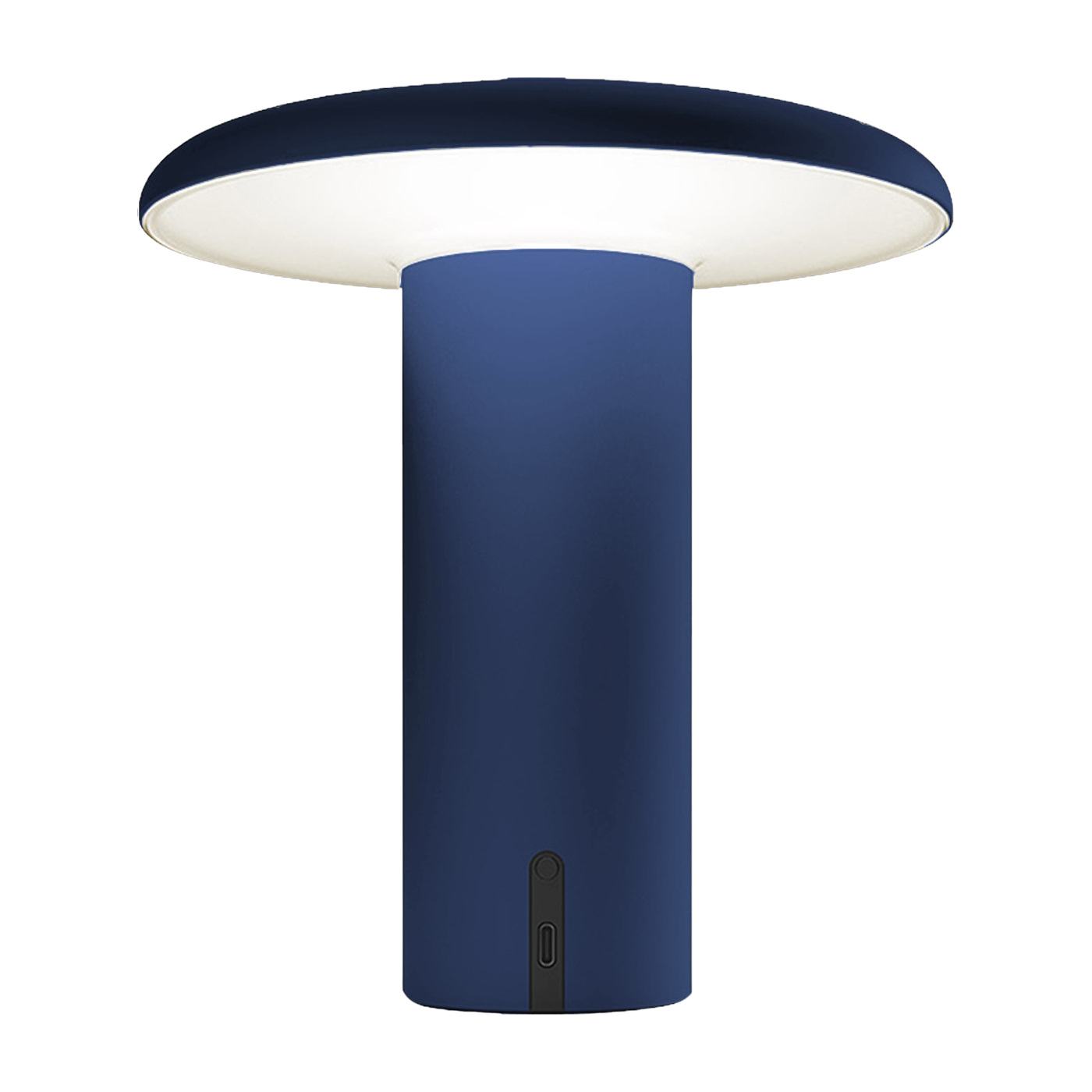 Lampe portable en aluminium anodisé bleu 19 cm Takku - Artemide