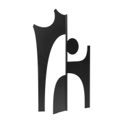 Sculpture en fer noir 20x18x42,7cm Contour Piece - Ferm Living