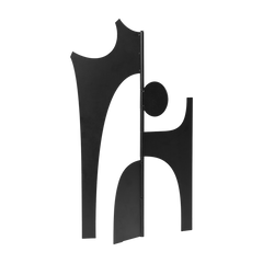 Skulptur aus schwarzem Eisen 20x18x42, 7cm Contour Piece -. Ferm Living